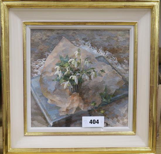 Mary Kent Harrison R.B.A., N.E.A.C (1915-1983), Snowdrops,